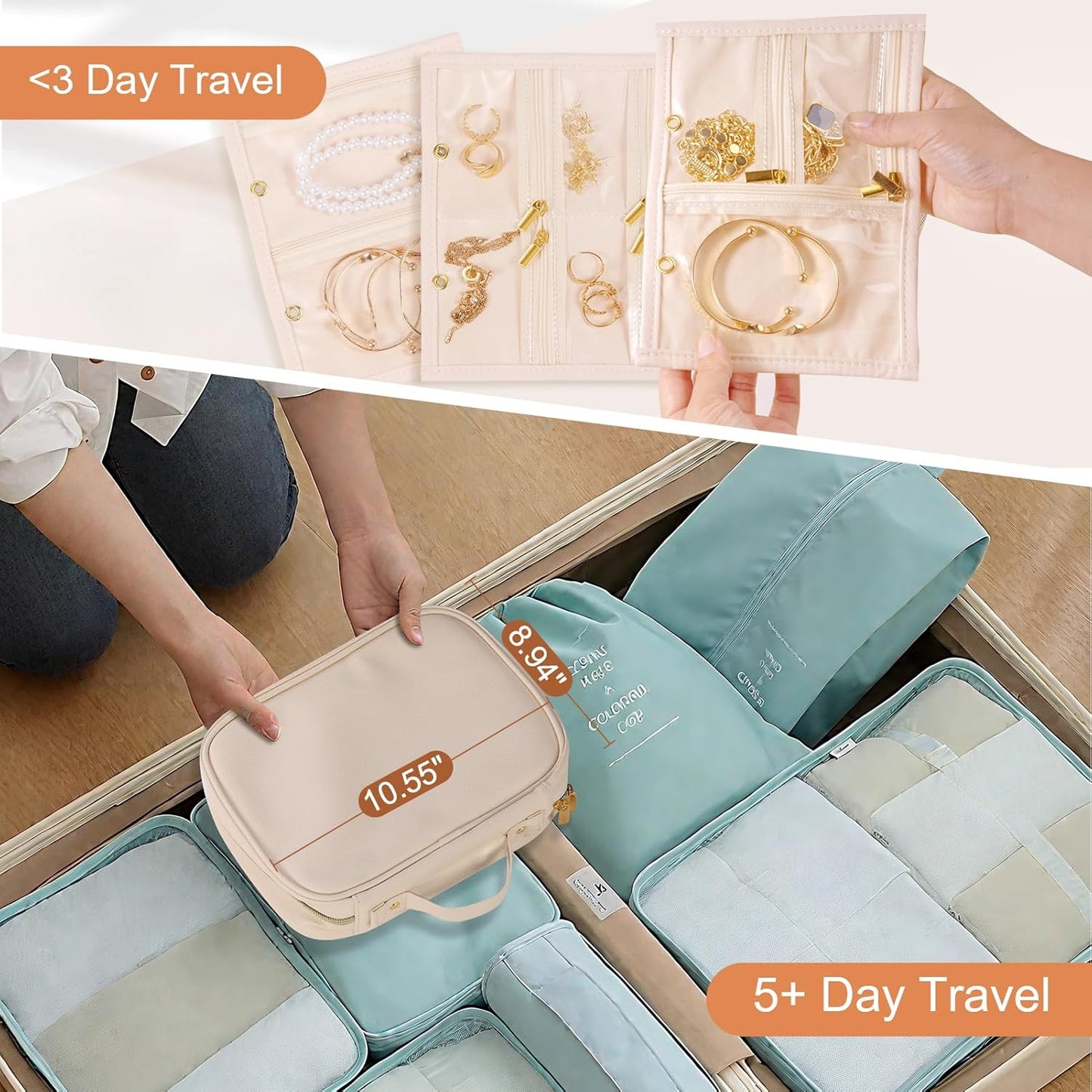 LuxeVault™ Premium Travel Jewelry Organizer Bag