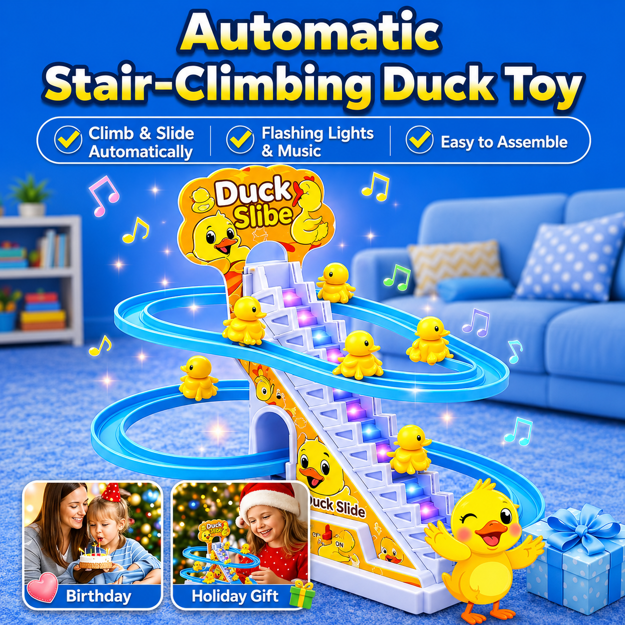QuackTrack Duck Slide Toy Set