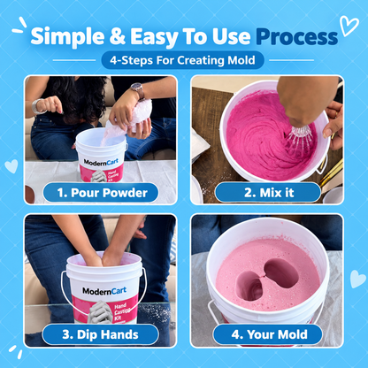 Hand Casting Kit for Couple, 3D Hand Casting Kit