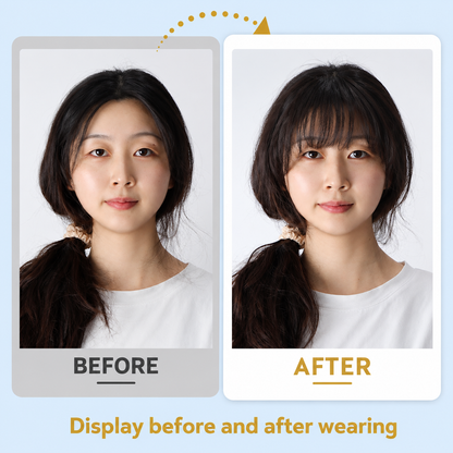 GlamWave™ Clip-In Air Bangs | Natural Look Instant Fringe Extensions