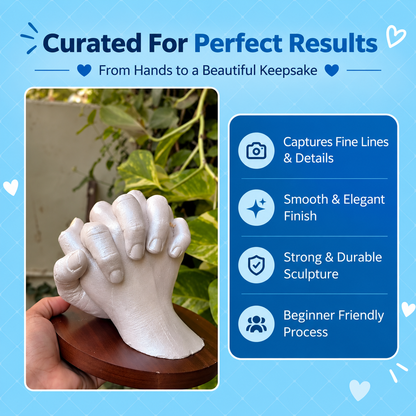 Hand Casting Kit for Couple, 3D Hand Casting Kit